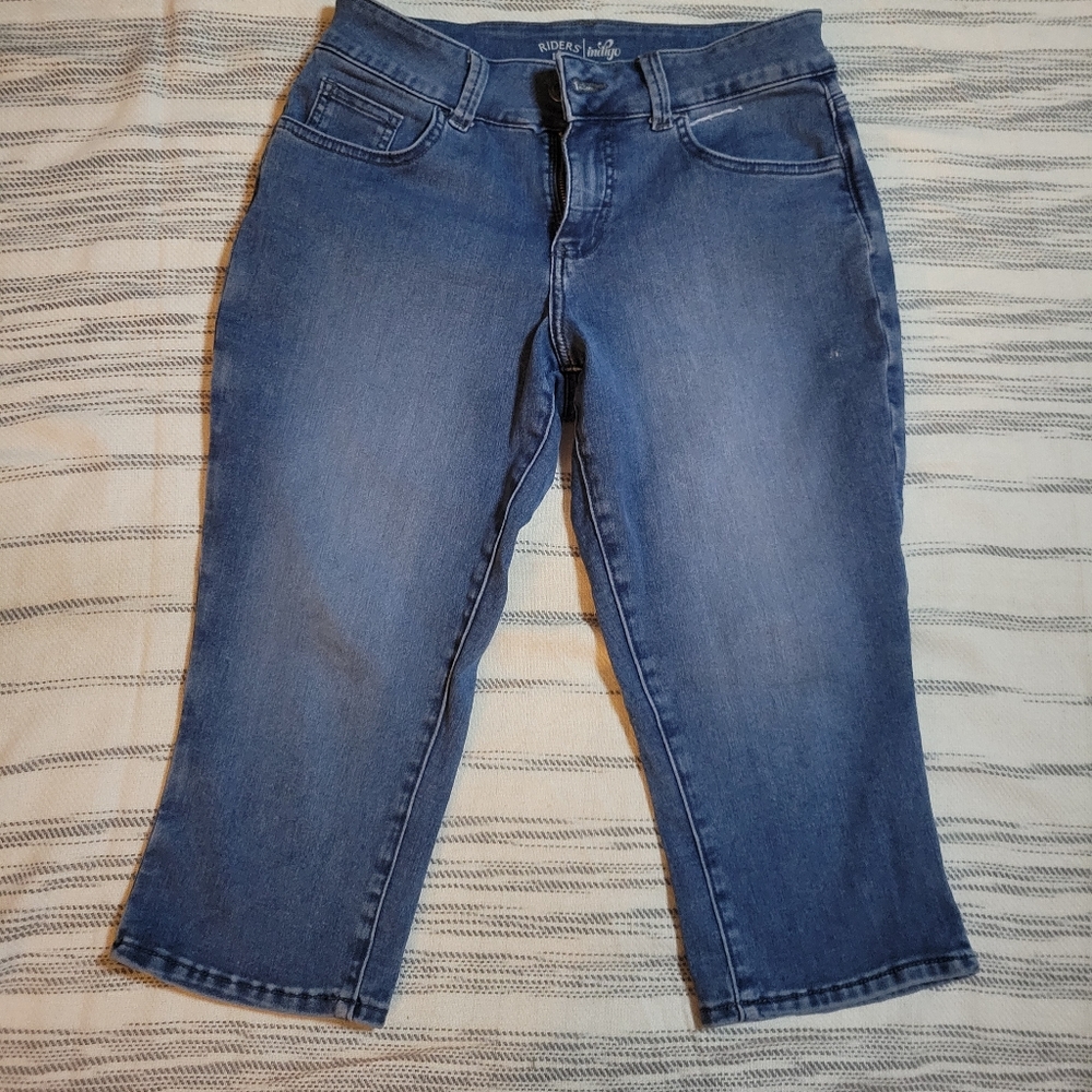 Lee riders indigo Capri jeans Size 6 medium